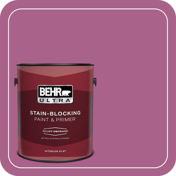 BEHR ULTRA 1 gal. #690B-6 Wild Mulberry Extra Durable Flat Interior Paint & Primer