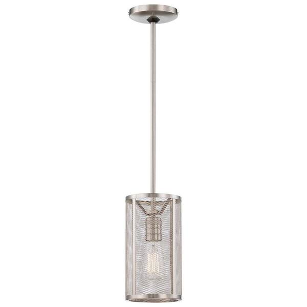 Minka Lavery Downtown Edison Brushed Nickel Mini Pendant