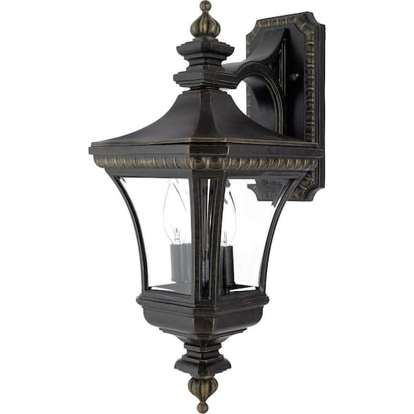 Monroe 2-Light Imperial Bronze Outdoor Incandescent Wall Lantern