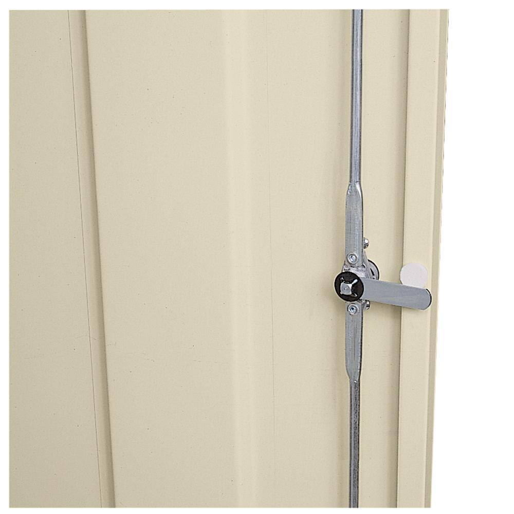 Putty Steel Lockable Freestanding Cabinet with Adjustable Shelving