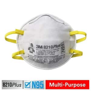 8210 Plus N95 Performance Sanding and Fiberglass Disposable Respirator (20-Pack)