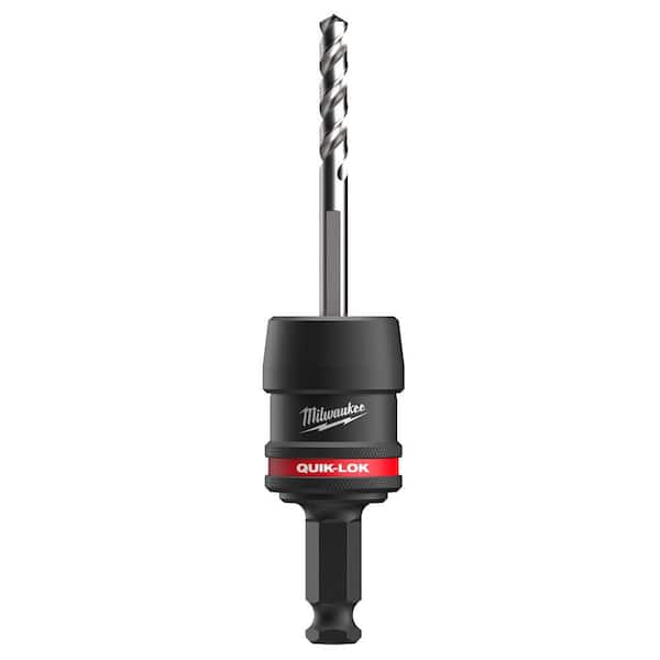 Milwaukee 7/16 in. Shank QUIK-LOK Hole Saw Arbor Set w/ Four