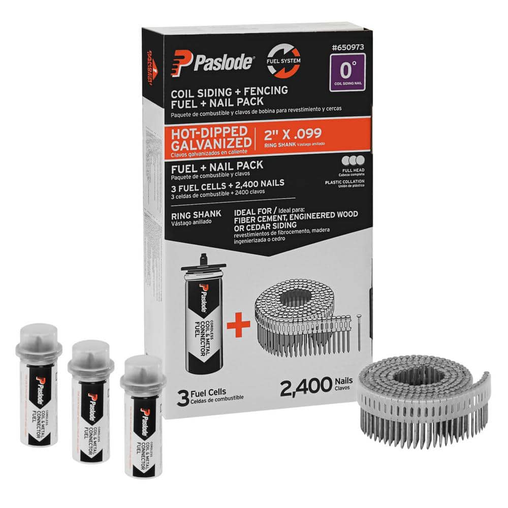 --0²nail-- Paslode 2 in. x 0.099 in. 14 Gauge 0-Degree Straight Hot