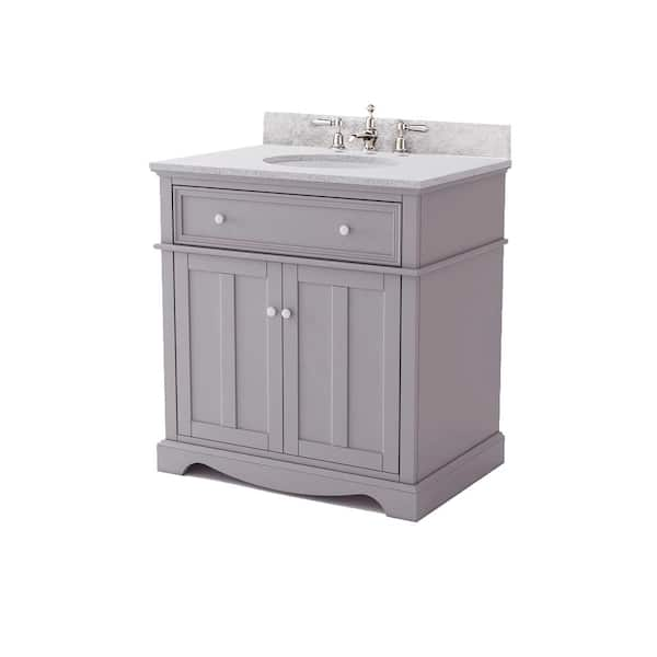 Home Decorators Collection Fremont 32 in. Single Sink Freestanding Grey ...