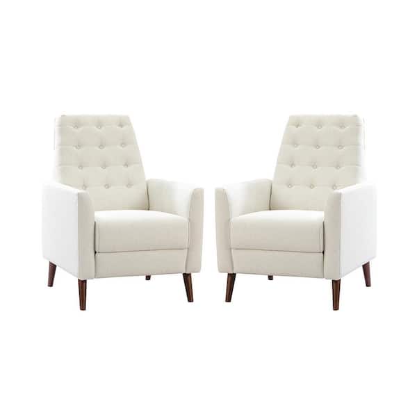 ARTFUL LIVING DESIGN Angela Ivory Armchair With Reclining Function