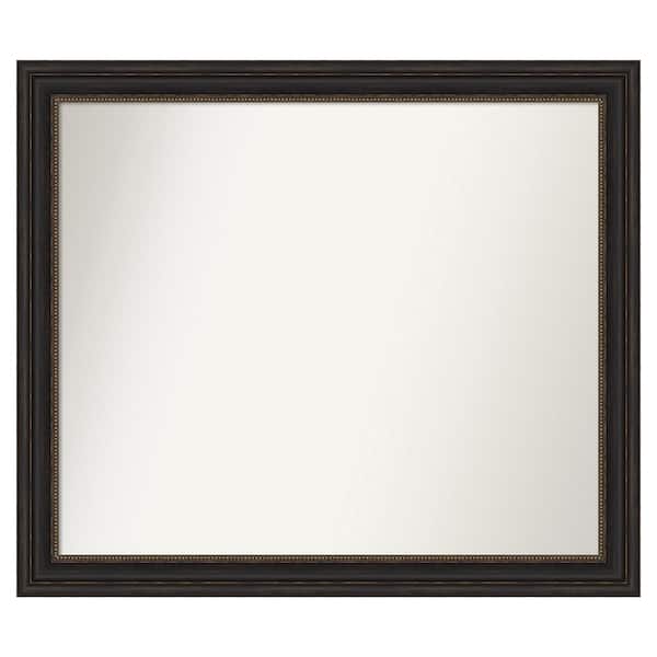 Amanti Art Accent Bronze 43 in. x 37 in. Custom Non-Beveled Polystyrene Antique Framed Bathroom Vanity Wall Mirror
