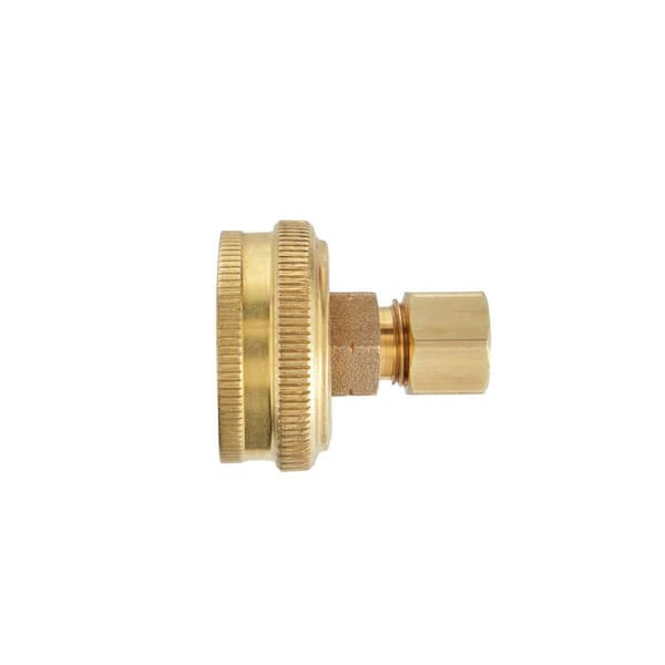 Everbilt 1/4 in OD Compression Brass Coupling Fitting 