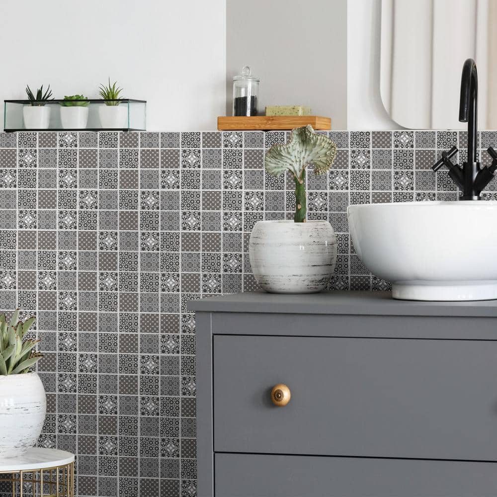 Black and White Porcelain Mosaic Tile for Floor and Wall