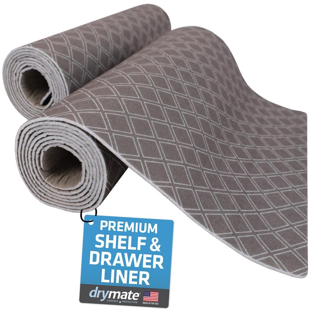Premium Taupe 12 in. D x 0.13 in. H x 59 in. L Slip Resistant Absorbent Wat