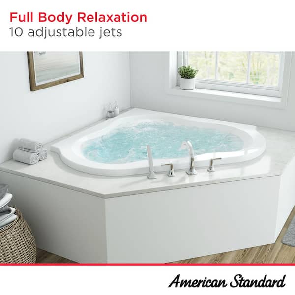 American Standard EverClean 77 in. Acrylic Corner Drop-in