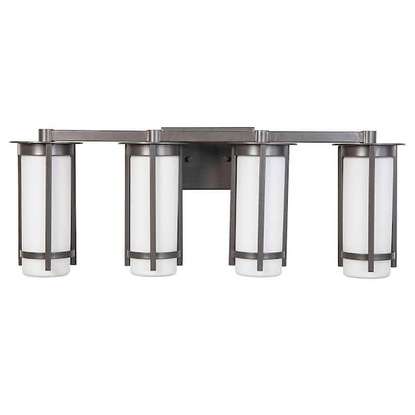 Eglo Truxton 28 in. 4-Light Graphite Vanity Light
