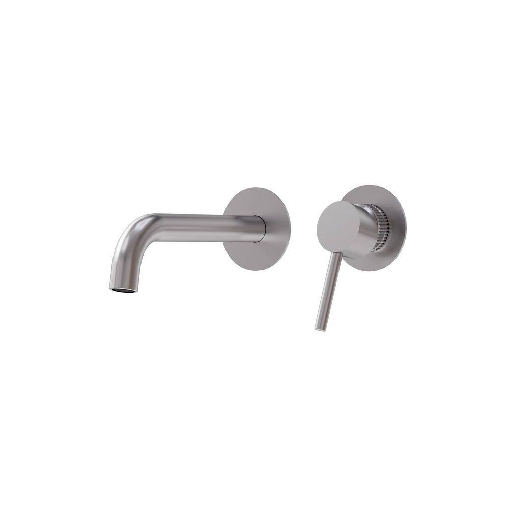 Long Spout Single Handle Wall Mounted Bathroom Sink Faucet 1.2 GPM with Spot Resistant in Brushed Nickel Pop-up Included price history on PriceWatchPro
