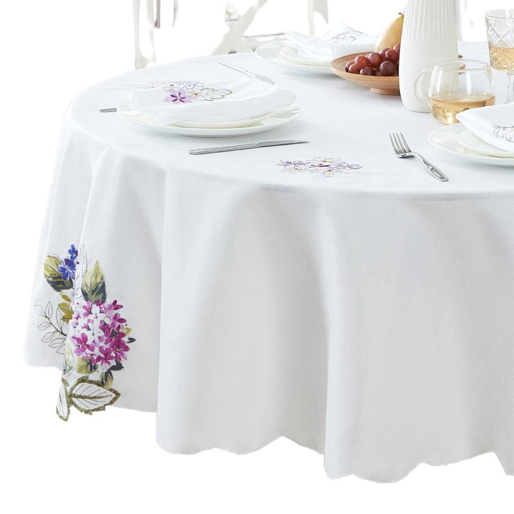 "Spring Hydrangea Cutwork Tablecloth, Multicolor - 60""W x 84""L Oval" price history on PriceWatchPro