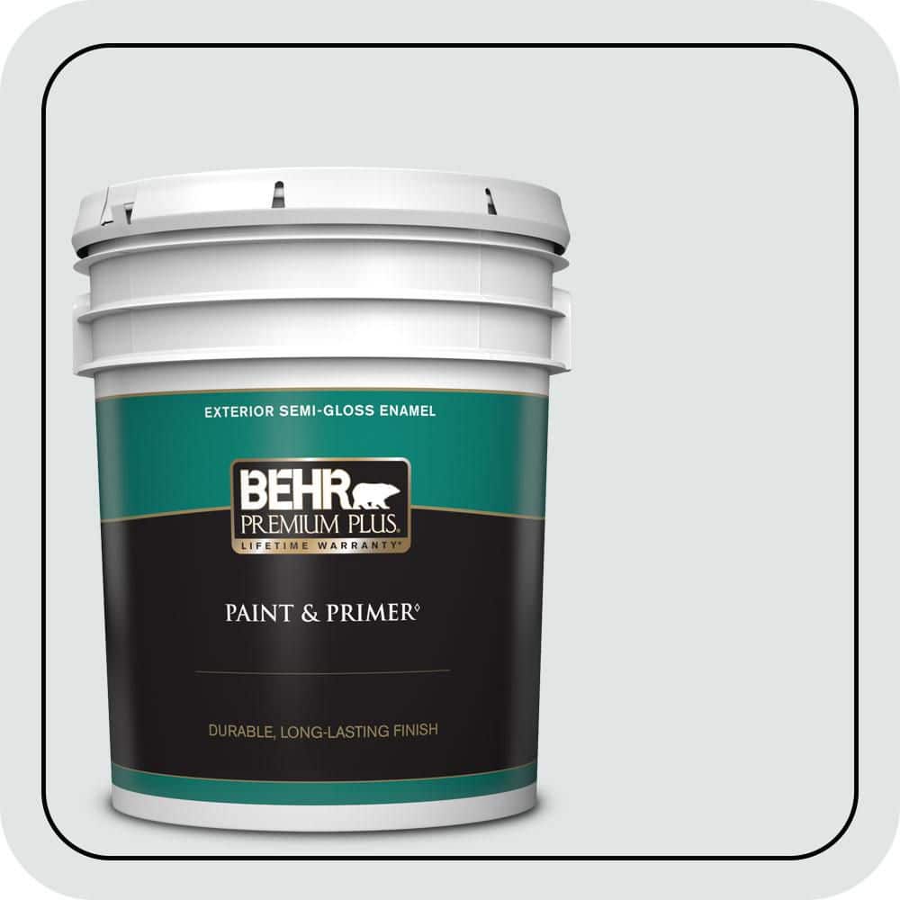 5 gal. #BL-W02 Ice Sculpture Semi-Gloss Enamel Exterior Paint & Primer price history on PriceWatchPro