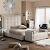 Baxton Studio Hirst Transitional Beige Fabric Upholstered King