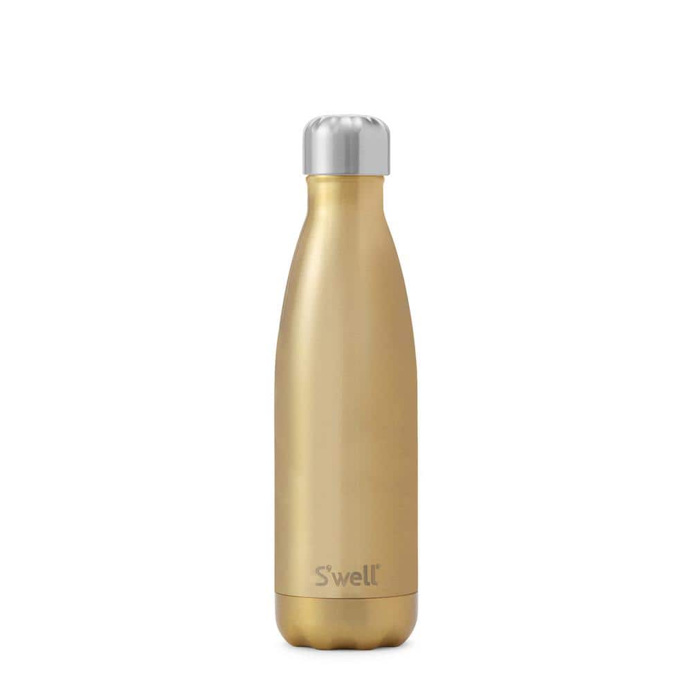 BJPKPK Glitter Yellow Insulated Water Bottle 17 oz Stainless Steel Water  Bott