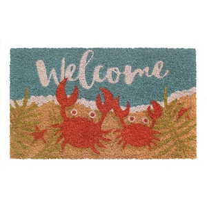 Welcome Crabs Multi 30in. x 18in. Door Mat