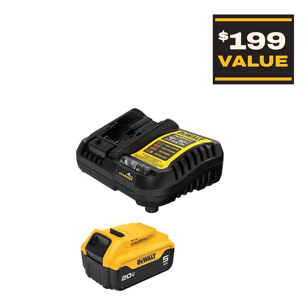 20-Volt Maximum XR 5.0 Ah Battery Pack and Charger