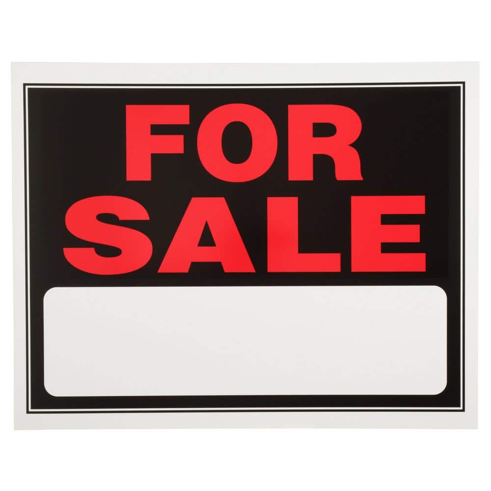 Everbilt 15 in. x 19 in. Plastic for Sale Sign 31224 - The Home Depot