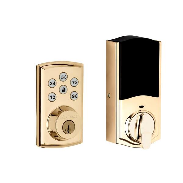 Kwikset Z-Wave SmartCode 888 Lifetime Polished Brass Single