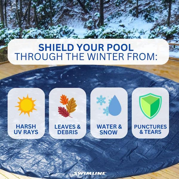 Hydrotools Supreme Guard Winter Cover for 18 ft. Above Ground Round Pools