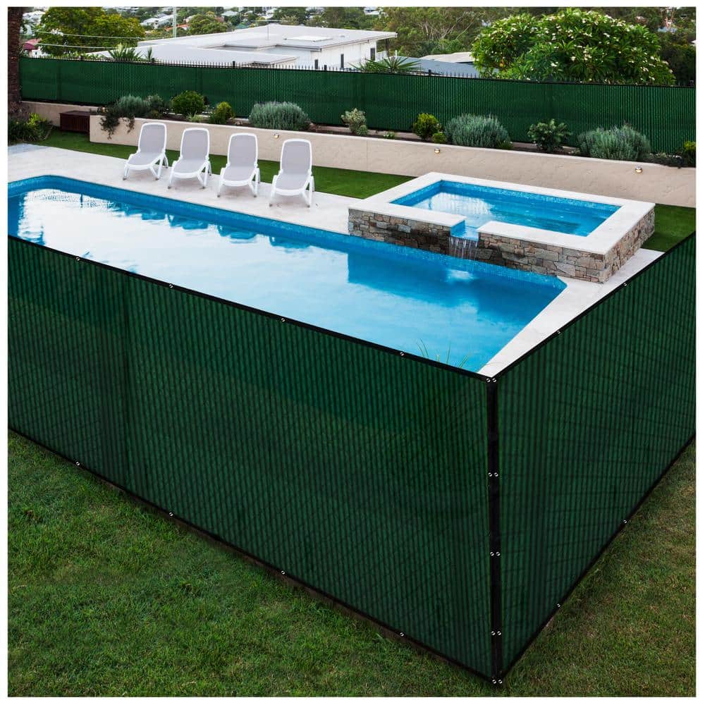 Green High Density Polyethylene Privacy Fence Screen Netting