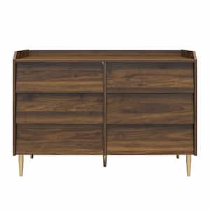 Remy 6-Drawer Dresser, 47.6 in W, Walnut