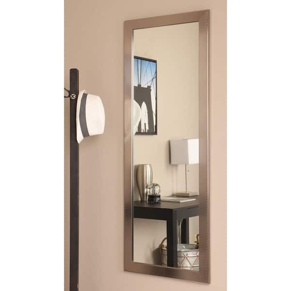 BrandtWorks Large Rectangle Silver Contemporary Mirror (53 in. H x 19.5 in. W)