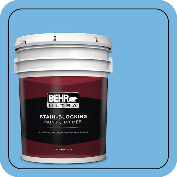 BEHR ULTRA 5 gal. #P510-4 Electra Flat Exterior Paint & Primer