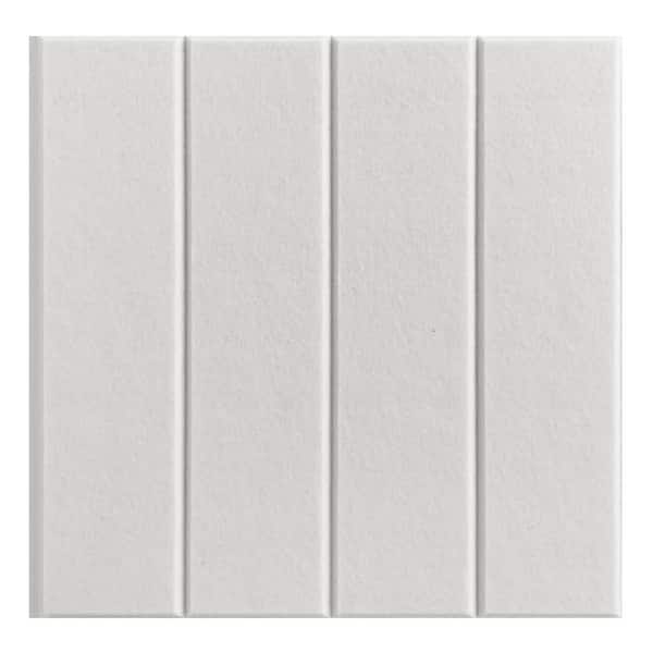 Afoxsos 12 x 12 Felt Wall Tiles Warm White Recycled Polyester Removable Adhesive Tabs Home Office Bulletin Board Alternative