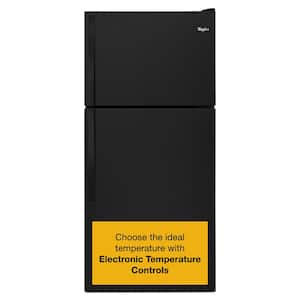 Whirlpool 30 in. 18.3 cu. ft. Top Freezer Refrigerator in Black