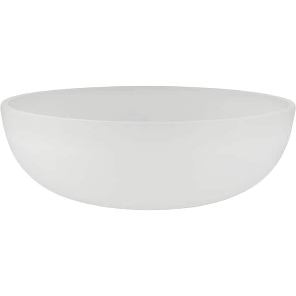 Aspen Creative Corporation Glass Dome 3-1/4 H x 9-3/4 D, Frosted Glass Dome Torchiere/Swag Lamp and Pendant Shade with 1-5/8 in. Neckless Fitter