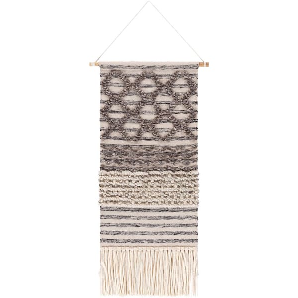 Livabliss Torsten 22 in. x 48 in. Beige Wall Hanging