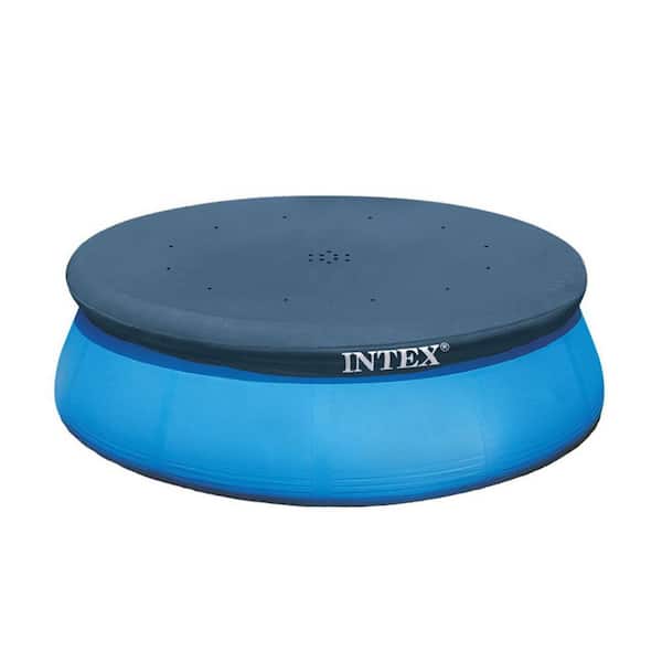 10 ft. x 10 ft. Round Gray Above Ground Pool Safety Cover & 1000 GPH Pool Cartridge Filter Pump