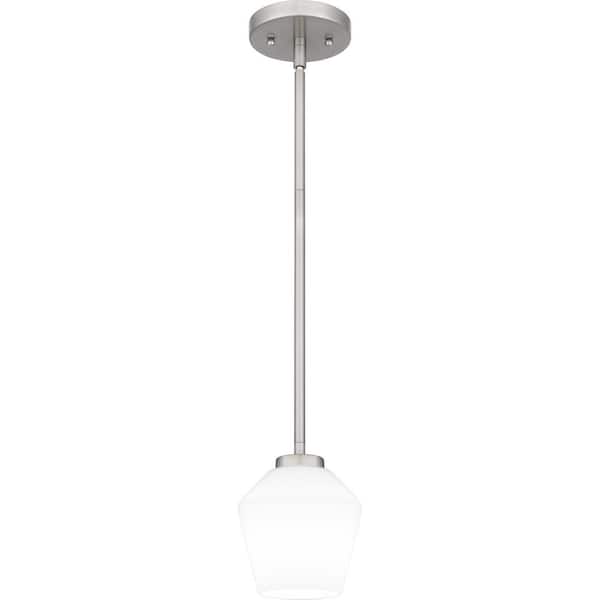 Nielson 1-Light Brushed Nickel Mini Pendant Light