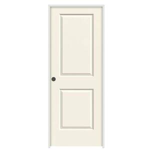 36 in. x 80 in. Cambridge Vanilla Painted Right-Hand Smooth Molded Composite Single Prehung Interior Door