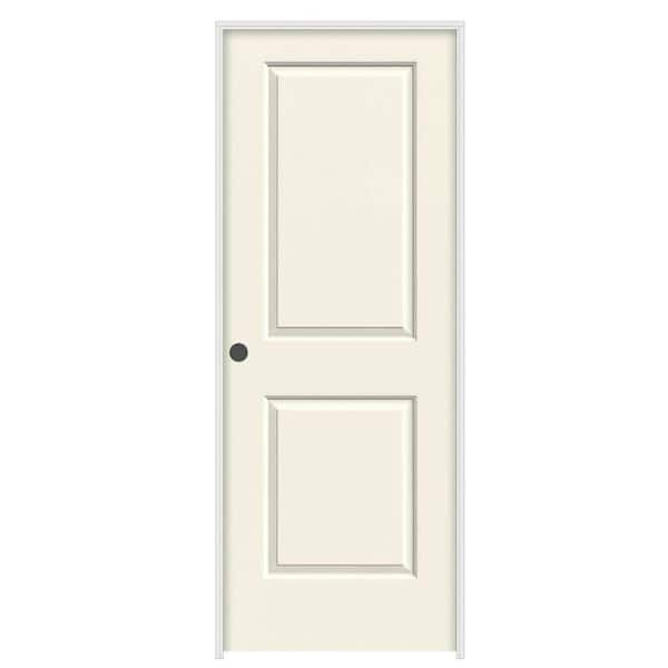 JELD-WEN 36 in. x 80 in. Cambridge Vanilla Painted Right-Hand Smooth Molded Composite Single Prehung Interior Door