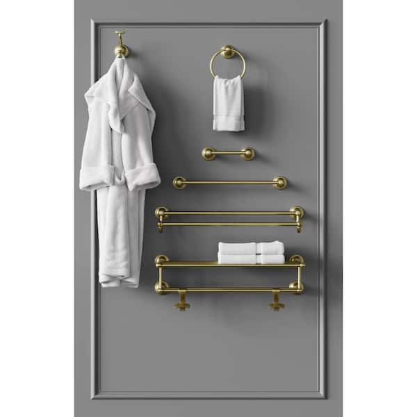 Tisbury Swivel Mount Toilet Paper Holder in Brushed Gold