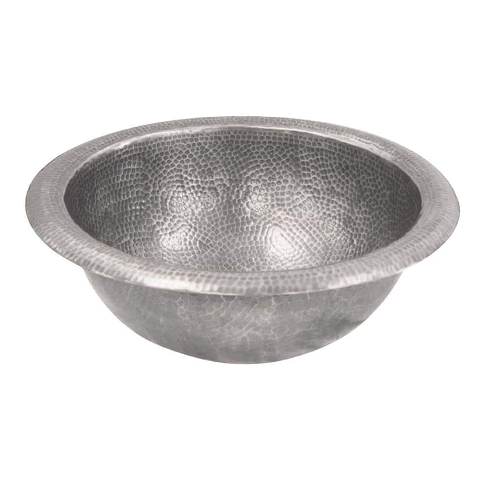 Hammered Pewter Undermount Bathroom Sink