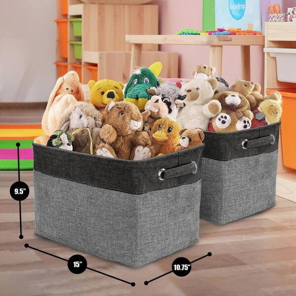 Sorbus Collapsible Fabric Storage Bins for Shelves 6 Pack with 2