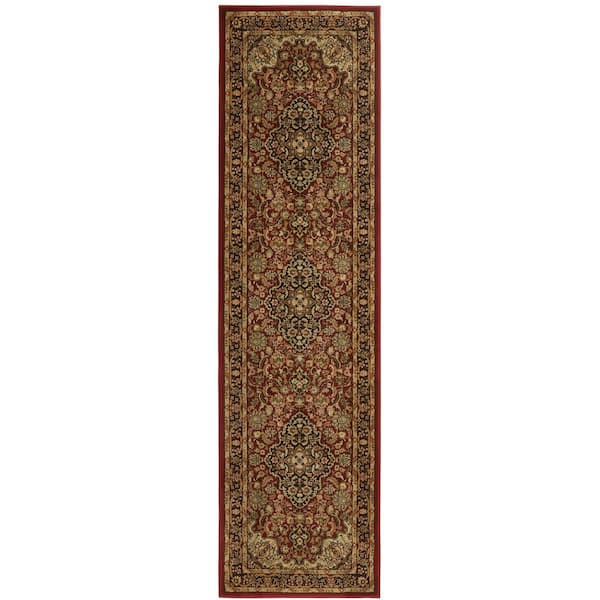 Home Decorators Collection Silk Road Red 2 ft. x 7 ft. Medallion Runner Rug
