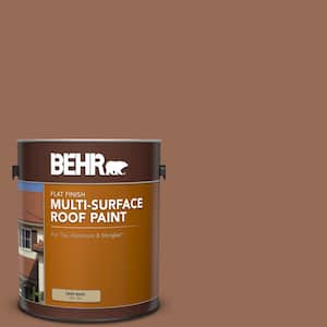 1 gal. #S200-6 Timeless Copper Flat Multi-Surface Exterior Roof Paint