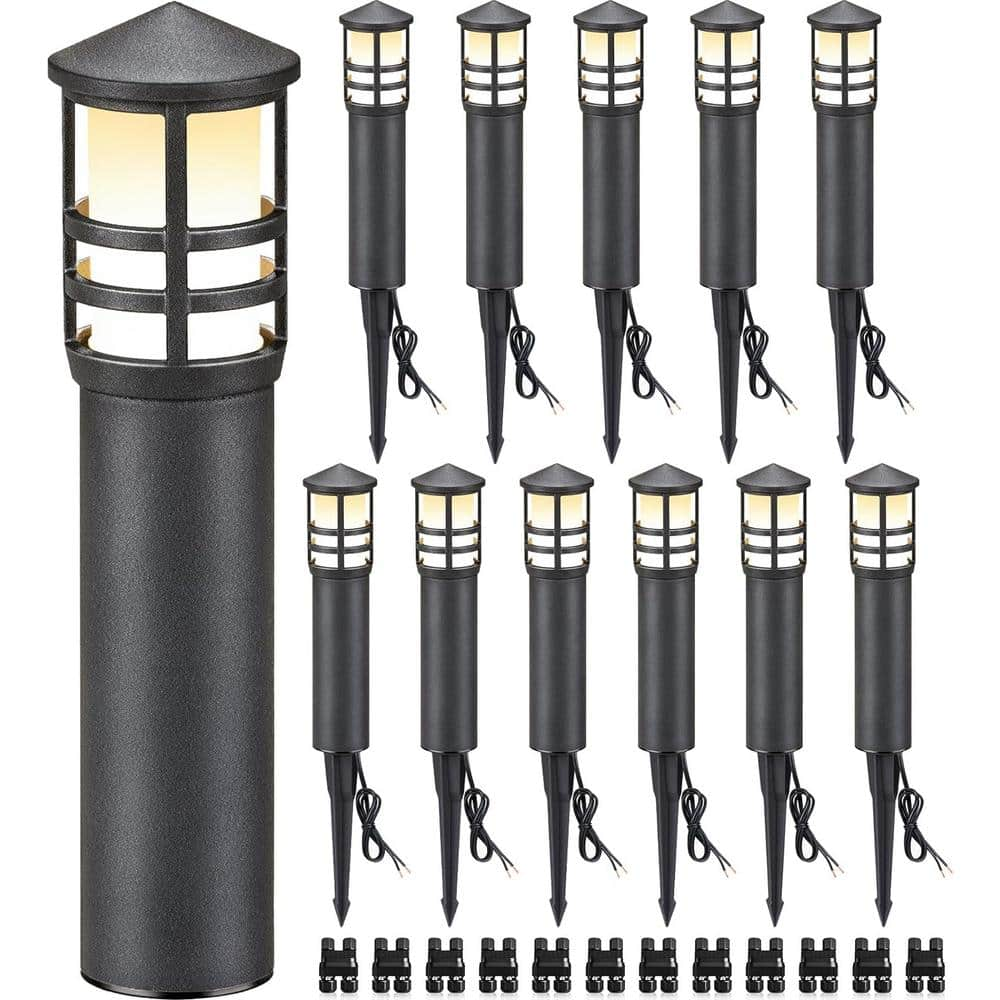 Lukyamzn Black Low Voltage Led Light Waterproof Path Light With 3000k 12 24v And Bollard Path