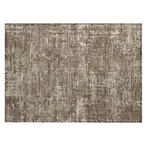Chantille Machine Washable Indoor/Outdoor Abstract ACN2785 Chocolate 2 ft. x 3 ft. Accent Rug