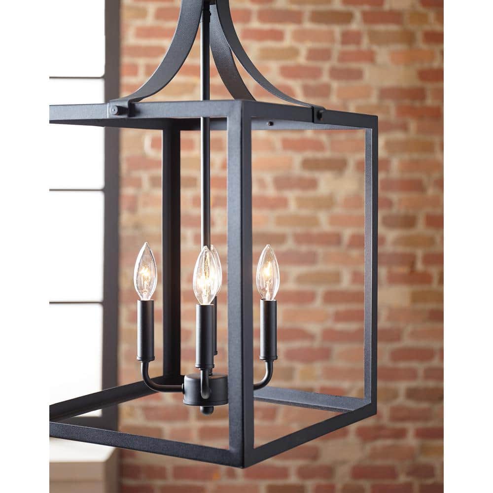 Labette Black Medium 3-Light Farmhouse Pendant