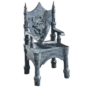 The Dragon of Upminster Castle Gray Throne Arm Chair