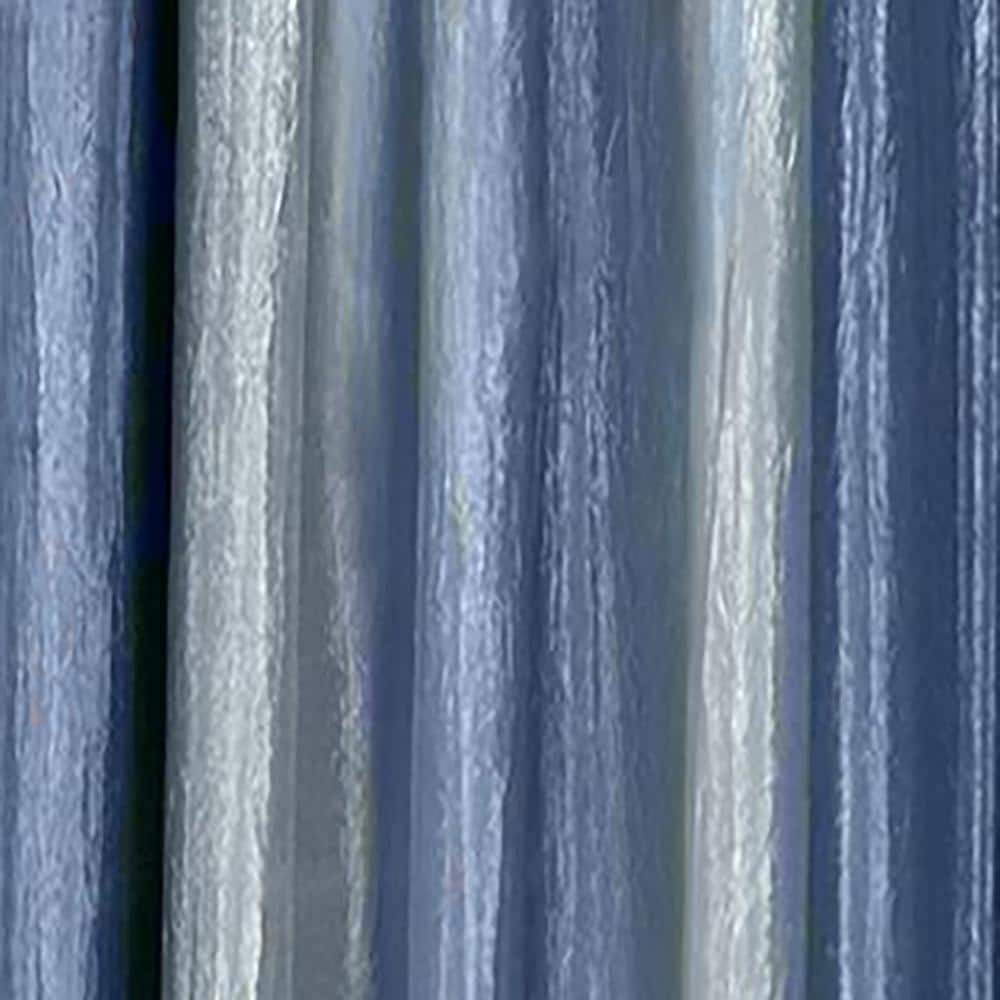 Blue Ombre Polyester Waterfall Valance with Tassels, 46" x 42"