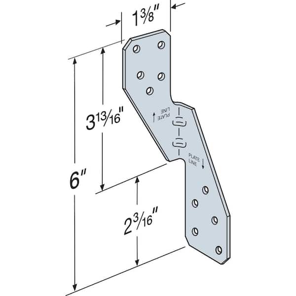Simpson Strong-Tie H2.5A 18-Gauge Stainless-Steel Hurricane Tie H2
