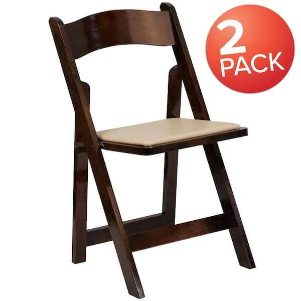 Carnegy Avenue Fruitwood Wood Folding Chair (2-Pack) CGA-XF-275065