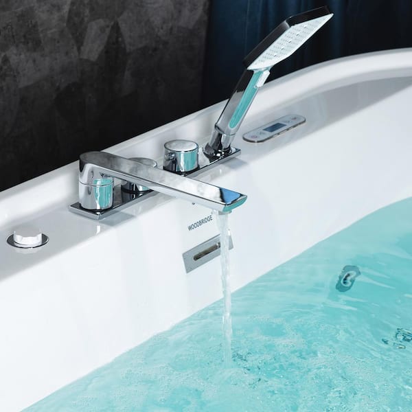 WoodBridge 72'' x 35'' Freestanding Acrylic Bathtub & Reviews